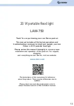 Preview for 13 page of Steren LAM-750 Instruction Manual