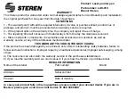 Preview for 4 page of Steren LAS-010 User Manual