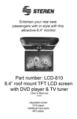 Steren LCD-810 User Manual предпросмотр