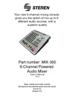 Steren Mix-360 User Manual preview