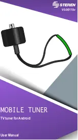 Steren Mobile Tuner User Manual preview