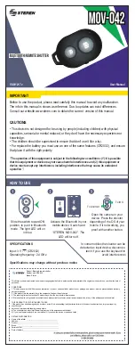 Предварительный просмотр 2 страницы Steren MOV-042 User Manual