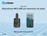 Предварительный просмотр 1 страницы Steren MP3-052 Instruction Manual