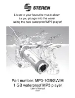 Предварительный просмотр 1 страницы Steren MP3-1GB/SWIM User Manual