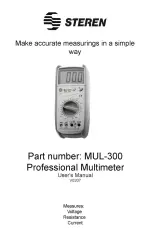 Steren MUL-300 User Manual preview