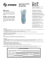 Preview for 1 page of Steren RM-5 User Manual