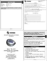 Preview for 3 page of Steren TEL-810 User Manual