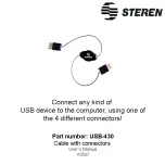 Предварительный просмотр 1 страницы Steren USB-430 User Manual