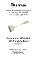 Steren USB-PAR User Manual preview
