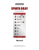 Stereoping SPARTA DELAY Manual предпросмотр