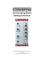 Preview for 1 page of Stereoping SPRING REVERB Building Instructions