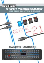 Stereoping synth programmer Owner'S Handbook Manual preview