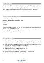 Preview for 2 page of stereotec Side-by-Side Rig User Manual