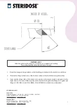 Preview for 7 page of Steridose STERIFLANGE Manual