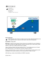 Preview for 41 page of Steris CO2EFFICIENT 710302 Operator'S Manual