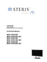 Preview for 1 page of Steris VividImage MON-STE42HD Operation Manual