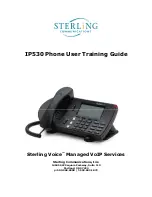 Sterling Communications IP530 User Training Manual preview