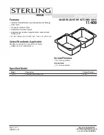 Sterling Plumbing 11409 Specification Sheet preview