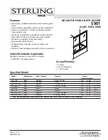 Предварительный просмотр 1 страницы Sterling Plumbing 5901-59 Series Specification Sheet