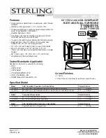 Sterling Plumbing 71090115 Specification Sheet preview