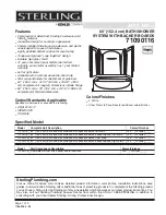 Preview for 1 page of Sterling Plumbing ACCLAIM 71090116 Specifications