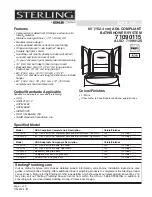 Preview for 1 page of Sterling Plumbing ACCLAIM 71090125 Specifications