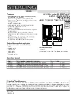 Sterling Plumbing ACCORD 71140125 Specifications preview