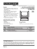 Preview for 1 page of Sterling Plumbing ADVANTAGE 61030116 Specifications