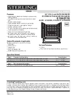 Preview for 1 page of Sterling Plumbing ALL PRO 61040526 Specifications