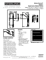 Preview for 1 page of Sterling Plumbing C711FAS Specification Sheet