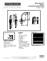 Preview for 1 page of Sterling Plumbing C721FS Specifications