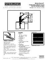 Sterling Plumbing C741 Specification Sheet preview