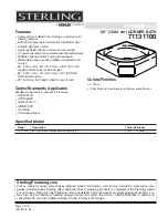 Preview for 1 page of Sterling Plumbing ENSEMBLE 71131100 Specifications