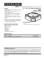 Sterling Plumbing ENSEMBLE 76131100 Specifications preview