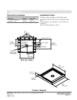 Preview for 2 page of Sterling Plumbing Shower Receptor 72161100 Specification Sheet