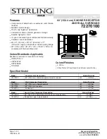 Sterling Plumbing Shower Receptor and Wall Surround 72270100 Specification Sheet preview