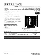 Preview for 1 page of Sterling Plumbing Shower Receptor and Wall Surround with Backer Boards 72110106 Specification Sheet