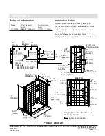 Предварительный просмотр 2 страницы Sterling Plumbing Shower Receptor and Wall Surround with Backer Boards 72130106 Specification Sheet