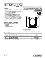 Sterling Plumbing Shower Receptor and Wall Surround with Backer Boards 72220106 Specification Sheet preview