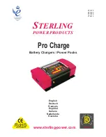 Preview for 1 page of Sterling Power Products Pro Charge PT1210 User Manual