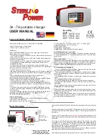 Sterling Power B127 User Manual preview