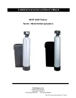 sterling water treatment NEST series Installation Instructions And Owner'S Manual preview