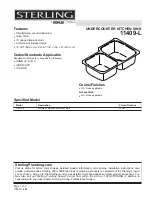 Sterling 11409-L Specifications preview