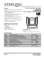 Preview for 1 page of Sterling Bath/Shower System 71090110 Specifications