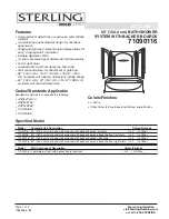 Preview for 1 page of Sterling Bath/Shower System with Backer Boards 71090116 Specifications