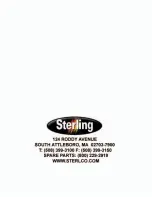 Preview for 54 page of Sterling BP810 Operation And Installation Manual