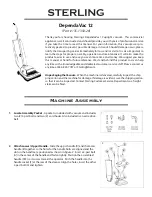 Sterling DependaVac 12 Manual preview