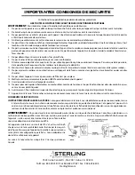 Preview for 5 page of Sterling HEPAPro 10EB Owner'S Manual