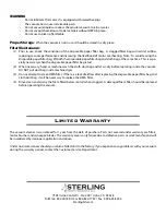 Предварительный просмотр 3 страницы Sterling HEPAPro 6BB Manual