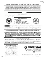 Sterling M) Installation Instructions & Parts List предпросмотр